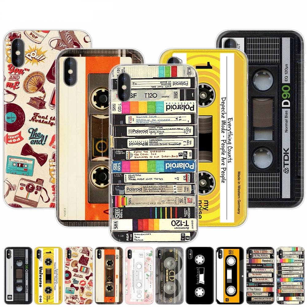 Coque impression cassette audio pour iPhone Coque impression cassette audio pour iPhone