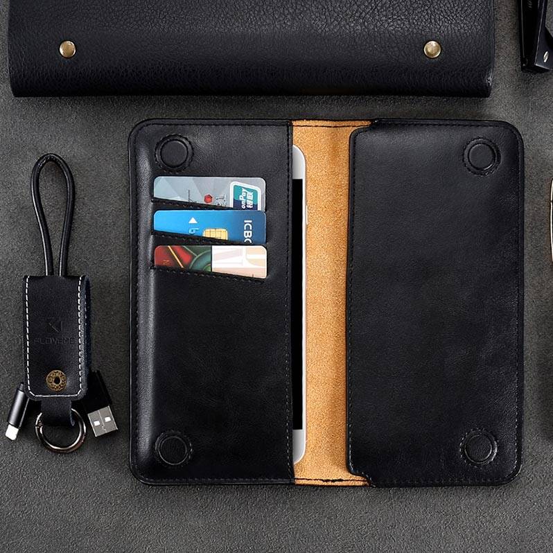 Portefeuille iPhone Cuir véritable