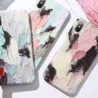 Coque Peinture Relief 3D pour iPhone