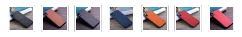 Coque iPhone Cuir - Couleurs