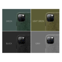 Coque iPhone 11 Cuir Alcantara - 4 couleurs