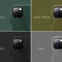 Coque de luxe Cuir Alcantara pour iPhone 11