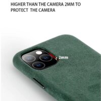 Coque de luxe Cuir Alcantara pour iPhone 11