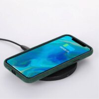 Coque de luxe Cuir Alcantara pour iPhone 11