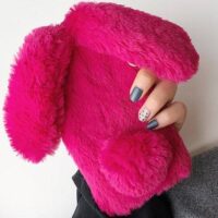 Etui peluche lapin iPhone