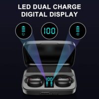 Ecouteurs bluetooth Sport Affichage Led et batterie externe