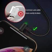 Cable USB lightning LED | Charge rapide pour iPhone 11 Pro
