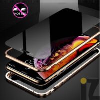 Coque de luxe en verre trempé avec protection vie privée