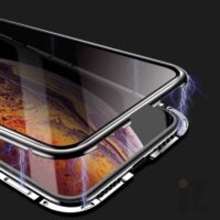 Coque de luxe en verre trempé avec protection vie privée