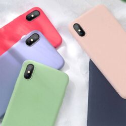 Coque silicone liquide pour iPhone