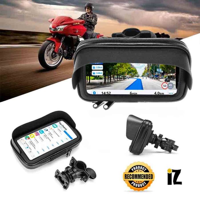 Support Vélo moto avec pare soleil et housse étanche pour iPhone