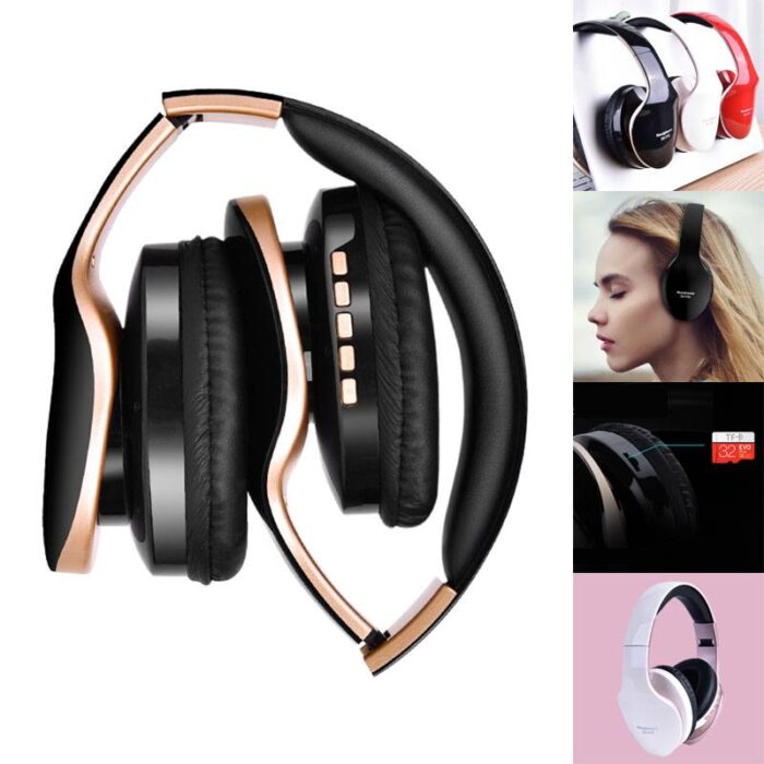 Casque Audio pliable HIFI bluetooth Son Surround et lecteur de carte SD
