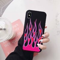 Coque couleurs et flamme pour iPhone
