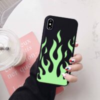 Coque couleurs et flamme pour iPhone
