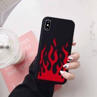 Coque couleurs et flamme pour iPhone