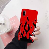 Coque couleurs et flamme pour iPhone