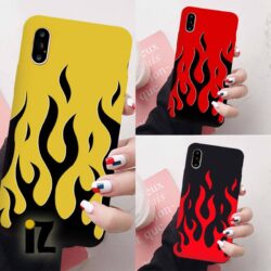 Coque couleurs et flamme pour iPhone