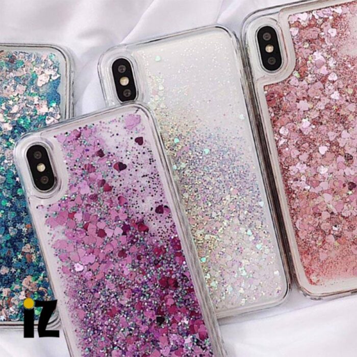 Coque iPhone paillettes