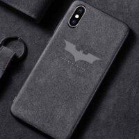 Étui Batman pour iPhone Sensation Luxe alcantara 