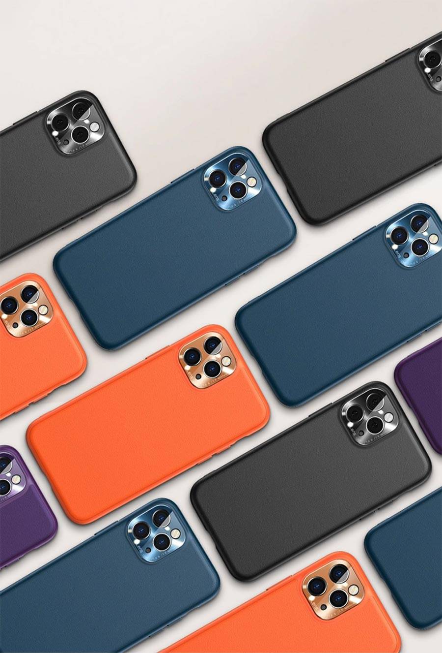 coque-iphone-11-Cuir-ultra-fine-4-couleurs