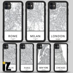 Coque plan de ville pour iPhone