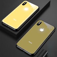 Coque iPhone logo Apple lumineux