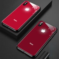 Coque iPhone logo Apple lumineux