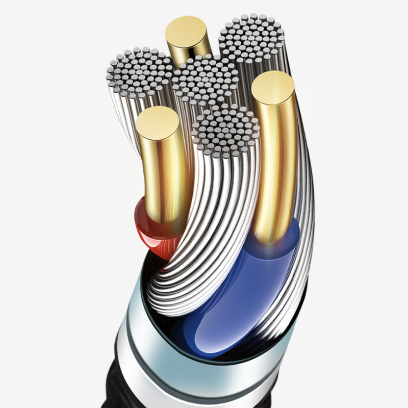 Câble spiralé Retractable pour iPhone Câble spiralé Retractable pour iPhone
