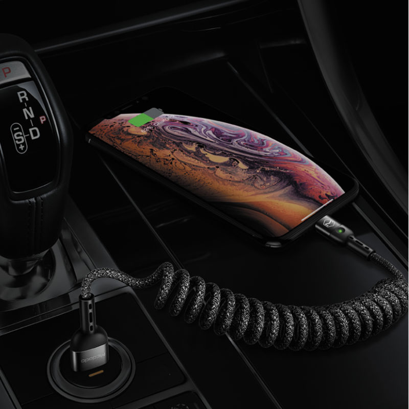Câble spiralé Retractable pour iPhone Câble spiralé Retractable pour iPhone