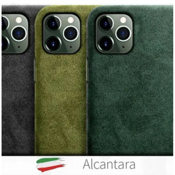 Coque iPhone 12 Cuir Alcantara - iZPhone
