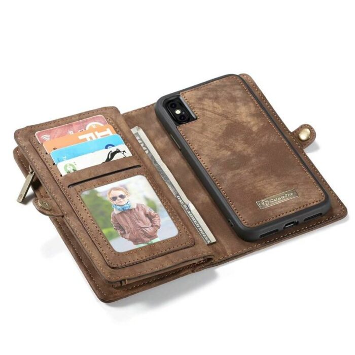 Portefeuille Multifonction en Cuir pour iPhone