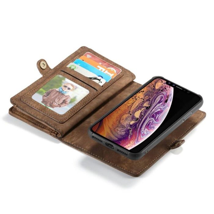 Portefeuille Multifonction en Cuir pour iPhone