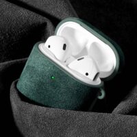 Protection AirPods Cuir Alcantara
