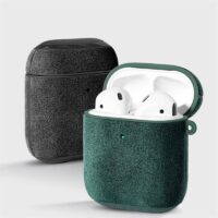 Protection AirPods Cuir Alcantara