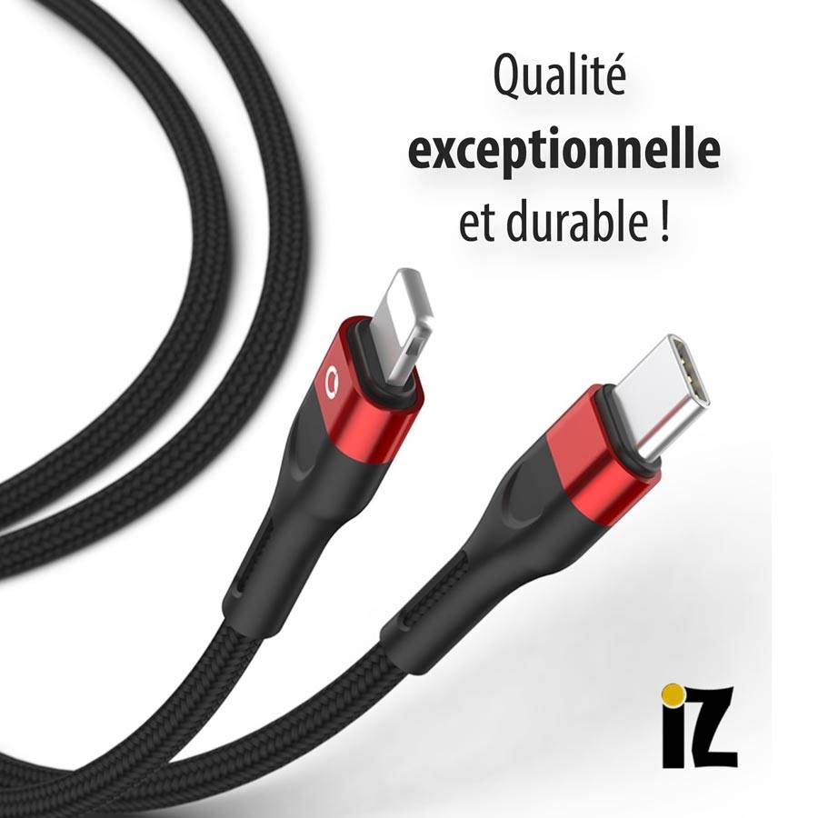 cable-iphone-nylon-de-qualite-durable