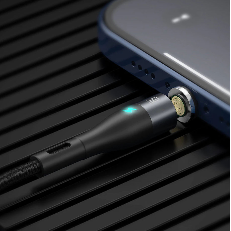 Cable USB C magnétique avec indicateur LED