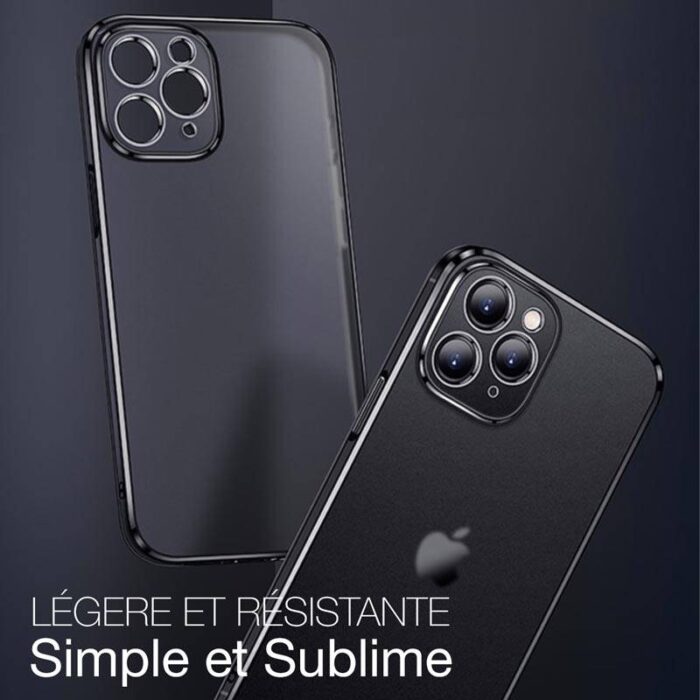 Coque iPhone 12 translucide, légère et résistante