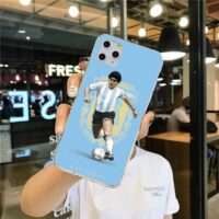 Alternative view of Coque Maradona Star de Foot iPhone 12