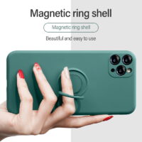 Alternative view of Coque iPhone Magnétique avec anneau et dragonne
