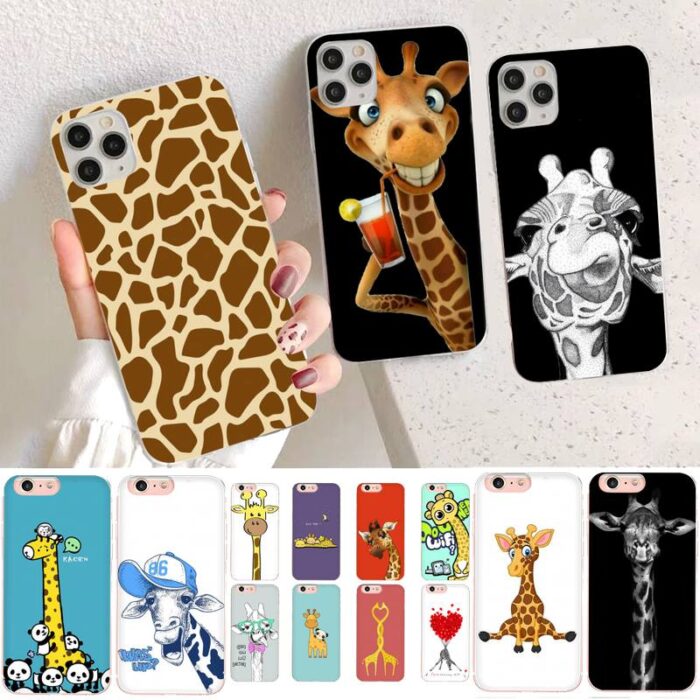 Coque girafe humoristique pour iPhone 12
