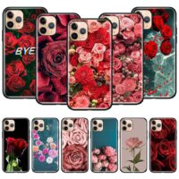 Coque de téléphone fleur Rose rouge pour iPhone