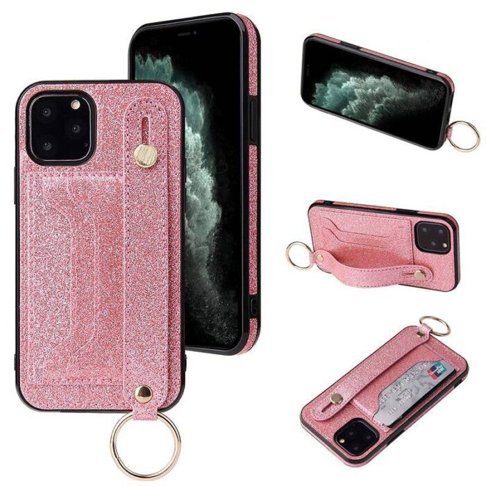 Protection paillettes et dragonne en cuir
