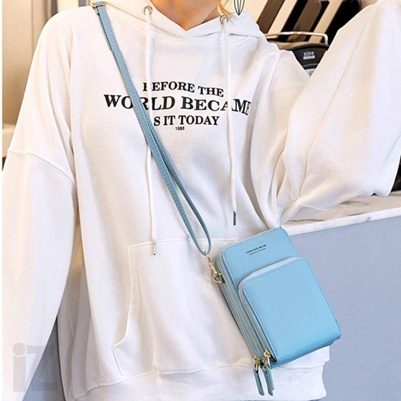 Sac à main crossbody bleu ciel