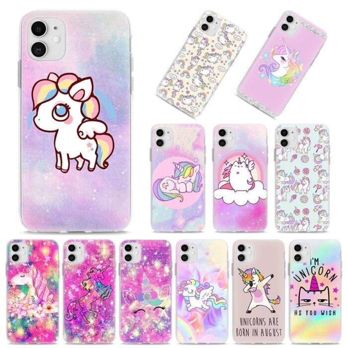 Coque téléphone licorne pour iPhone