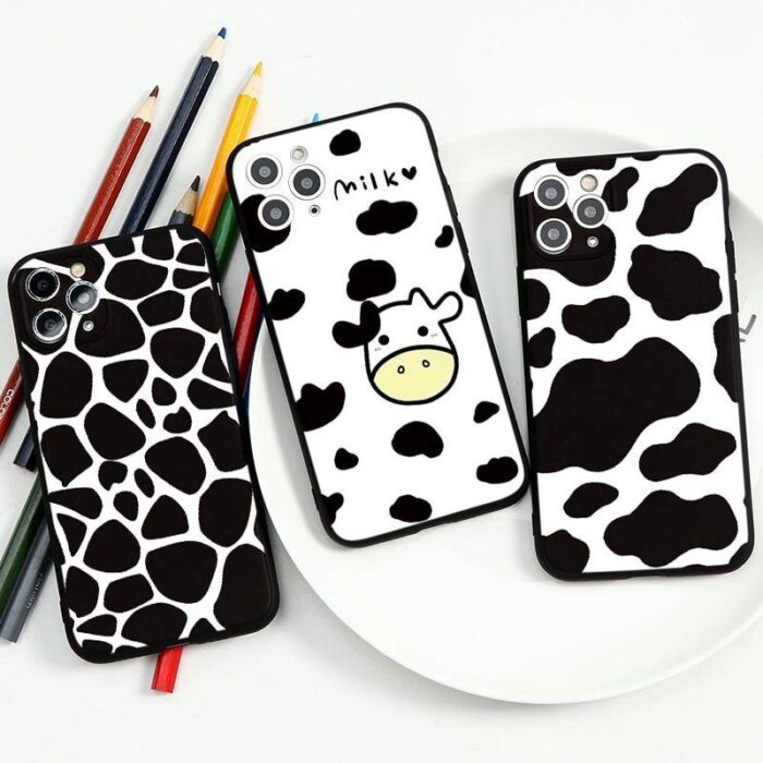 Coque téléphone motif Vache pour iPhone
