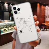 Alternative view of Coque translucide Graphisme Voyage pour iPhone 12