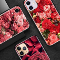 Alternative view of Coque de téléphone fleur Rose rouge pour iPhone