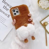 Coque Peluche Corgi Pour iPhone