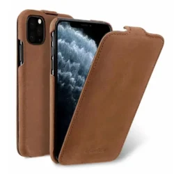 Étui à rabat en cuir pour iPhone 11