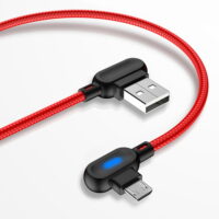 Câble nylon Micro USB Indicateur LED